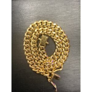 Solid 10k Yellow Italian Gold Miami Cuban Bracelet 8” Long 5.5mm Wide 2.5mm Thic